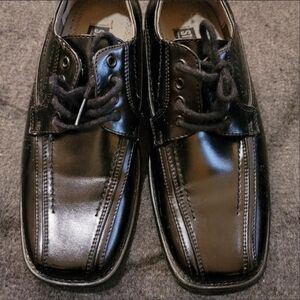 Stacy Adams Boys Sz 13M Black Loafer Dress Shoes